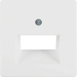 Berker Hager 14096089, Weiß, Kunststoff, Thermoplast, Jede Marke, Gewebetextur,