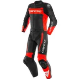 Dainese Mistel 2-Teiler Motorrad Lederkombi Schwarz/Rot 48