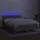 vidaXL Boxspringbett 140 x 200 cm LED Hellgrau