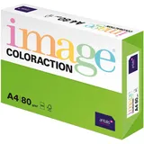 image coloraction Java - farbiges Kopierpapier - DIN A4 210 x 297 mm, 80 g/m2 - buntes, holzfreies Druckerpapier für Kopierer - 500 Blatt - Maigrün