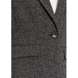 s.Oliver Schmal geschnittener Blazer aus Interlockjersey - schwarz - 34