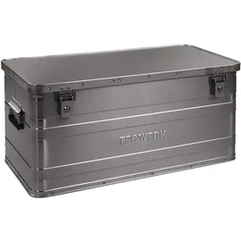 tecwerk Aluminiumbox 90 l spritzwassergeschützt L 780 x B 380 x H 380 mm