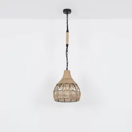 GLOBO Pendellampe 1-flg. 30 cm rund schwarz braun