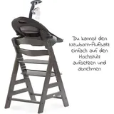 hauck Alpha Charcoal Selectline Newborn Set Deluxe - 4-tlg. (Hochstuhl)
