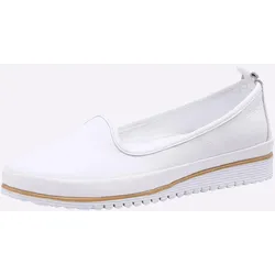 Slipper ANDREA CONTI, Damen, Gr. 41, weiß, Glattleder, Leder, sportlich, Schuhe