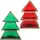 Marrakesch Orient & Mediterran Interior Teelichthalter Christbaum 17cm Rot aus Glas als Weihnachtsdeko Finse