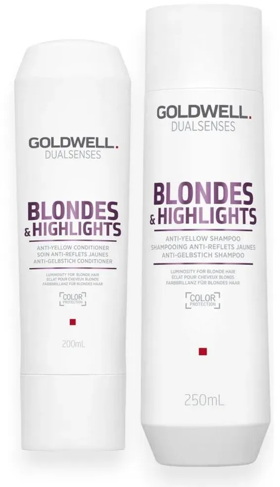 Goldwell Dualsenses Blondes & Highlights Set - Shampoo 250ml + Conditioner 200ml