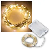 McShine LED Draht-Lichterkette 8 m warmweiß