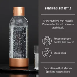 MySoda Wassersprudler Weiß-Kupfer