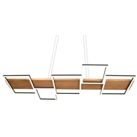 Trio Harper 1-flg. 60 cm schwarz matt / Holz