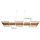 Trio Harper 1-flg. 60 cm schwarz matt / Holz