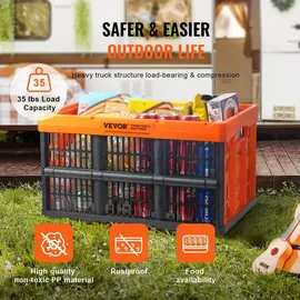 Vevor Klappbox 45 L 3-tlg. orange