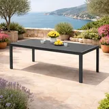 Mojawo Gartentisch 160 x 90 x 74 cm Anthrazit/Grau