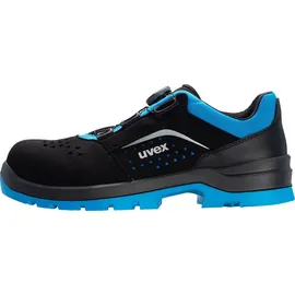 Uvex Sicherheitshalbschuhe S1P SRC uvex 2 xenova® BOA® Fit System, uvex xenova® Kunststoffkappe, Weite 11, Größe 49