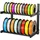 Vevor Filament Lagerregal mit 2 Ebenen zur Wandmontage, 445 x 290 x 425 mm, Filamentspulenhalter auf Rädern, 3D-Druckerzubehör Organizer für 3D-Druckstudio, Büro, Werkstatt, Schwarz