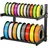 Vevor Filament Lagerregal mit 2 Ebenen zur Wandmontage, 445 x 290 x 425 mm, Filamentspulenhalter auf Rädern, 3D-Druckerzubehör Organizer für 3D-Druckstudio, Büro, Werkstatt, Schwarz