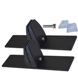 Shaersu Metall Basis Ständer Für Glas Kaminschutzgitter - 2 Stück Robustes Zubehör Mit Verstellbaren Clips - Kamin Brackets Für Ansicht Und Panel Füße - Für Innenbereich Kaltwetter Thanksgiving