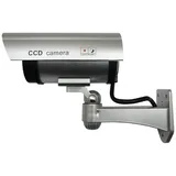 Maclean Brackets IR1100 S Kamera Dummy LED Überwachungskamera Attrappe Alarmanlage CCTV Camera wasserdicht