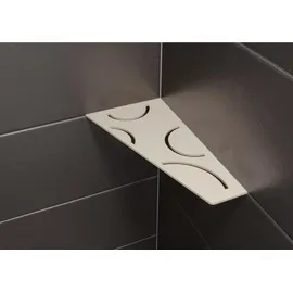 Schlüter Systems SHELF-E-S3 Wand-Ablagesystem Curve Aluminium TSC - strukturbeschichtet creme Höhe: 154 mm Breite: 295 mm