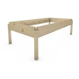 TUGA-Holztech Massivholzbett TUGA-Holztech Stapelbett Horst 70 cm x 140 cm 44 cm Zirbelkiefer, Breite 70 80 90 100 120 Länge 140 160 190 200 210 220 H=24/34/44 cm 70 cm x 140 cm x 44 cm