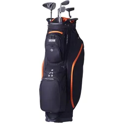 VEVOR Golftasche Cart Bag Golfbag 92cm 14-Wege-Organizer-Teiler Oben 13 Taschen
