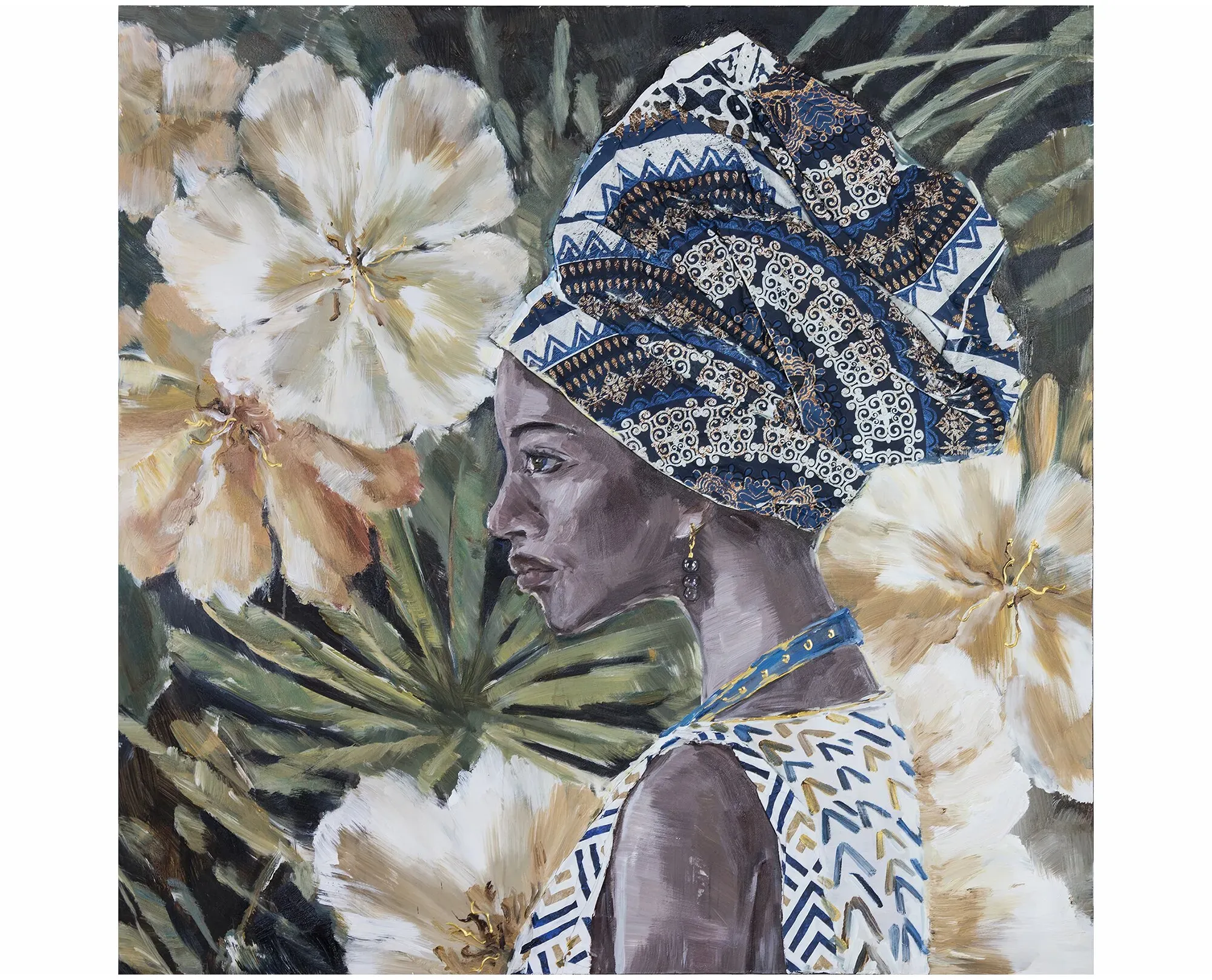 die Faktorei »Frau mit Turban III« Wandbild