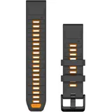 Garmin QuickFit 22 Silikon graphite/spark orange (010-13392-05)