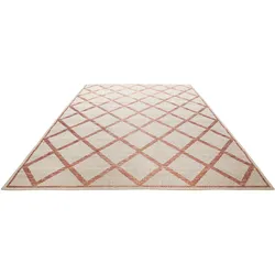Teppich HOMIE LIVING "Bergamo HL-45574", beige (beige, rot), B:200cm H:5mm L:290cm, Polypropylen (PP), Teppiche