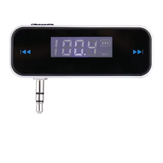 FM Transmitter Audio Adapter Car Kit, Wireless in Car Radio Transmitter Eingebauter 3,5-mm-Aux-Anschluss für Auto 6s 5 SE Smartphones MP3 MP4 Audio-Player