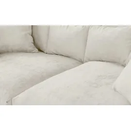 Smart Big Sofa im modernem Cord Lianea ¦ beige ¦ Maße (cm): B: 260 H: 86 T: 133.0