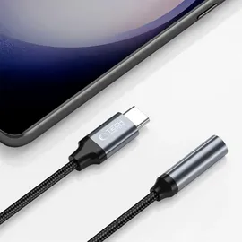 TECH-PROTECT UltraBoost USB-C / 3,5-mm-Miniklinken-Adapter – Schwarz