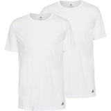 adidas Herren T-Shirt, Multipack - Active Core Cotton, Rundhals, Crew Neck, uni Weiß L