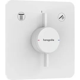 Hansgrohe DuoTurn Q Einhebelmischer Unterputz für 2 Verbraucher mattweiß 75414700