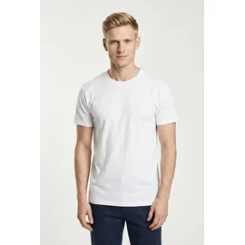 FRUIT OF THE LOOM T-Shirt FRUIT OF THE LOOM "sechs Stück in unterschiedlicher Farbkomination", Jungen, Gr. S (44/46), blau (weiß, navy), Single Jersey, Obermaterial: 100% Baumwolle, unifarben, Basic, schmal normal, Rundhals, Shirts T-Shirt, mit Rundhalsausschnitt
