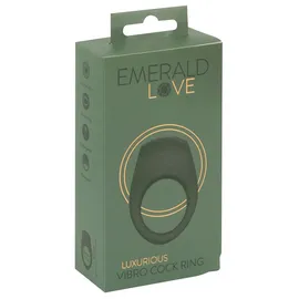 Emerald Love Vibro-Penisring „Luxurious Vibro Cock Ring“, 10 Vibrationsmodi, wasserdicht, grün