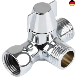 WENROU Dusche Adapter Umsteller, Wasserhahn Ventil Umschalter, 3-Wege-Dusche Umschaltve