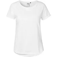Kompatible Ware Ladies Roll Up Sleeve T-Shirt Größe:XXL, Farbe:WHITE