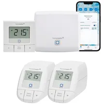 eQ-3 Heizkörperthermostat Access Point mit 2x Heizkörperthermostat basic und Wandthermostat basic