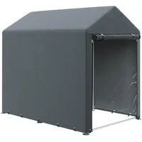 Outsunny Garagenzelt,, Dunkelgrau, Metall, Kunststoff, 179x165x120 cm, Aufbewahrung &