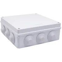 TRU Components TC-RA 200x200x80 TC-10239060 Installations-Gehäuse ABS Kunststoff Weiß