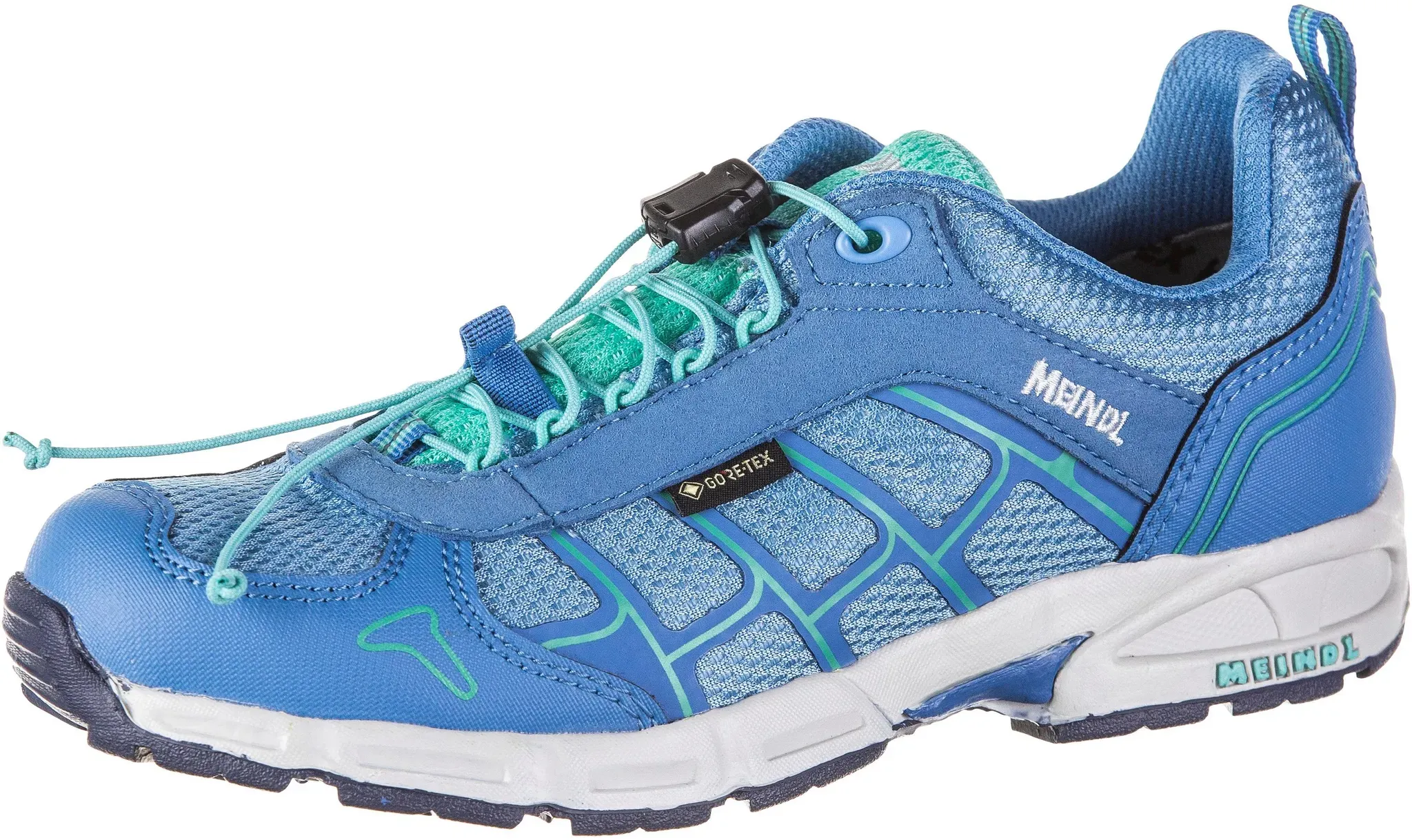 MEINDL FINALE JUNIOR GTX Wanderschuhe Kinder in hellblau-türkis, Größe 36 - blau