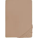biberna 0077866 Jersey-Elastic 120 x 200 - 130 x 220 cm macciato