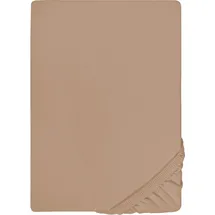 biberna 0077866 Jersey-Elastic 120 x 200 - 130 x 220 cm macciato