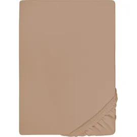 biberna 0077866 Jersey-Elastic 120 x 200 - 130 x 220 cm macciato