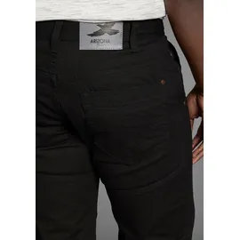 Arizona Bermudas "Tom", Herren, Gr. 62, N-Gr, schwarz (schwarz schwarz), Denim/Jeans, Obermaterial: 100% Baumwolle, overdyed, Basic, normal kniebedeckend, Hosen Bermudas, Topseller