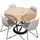 Morbuy Tischdecke Outdoor Rund 100 cm Beige