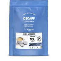 by Amazon Entkoffeinierte 100% Arabica-Kaffeepads, geeignet für Senseo-Maschinen, mittlere Röstung, 36 Stück (1 Packung mit 36 Stück) – Rainforest Alliance-zertifiziert