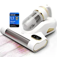 PureSleep Pro Milbensauger für Matratzen UV-Licht 99,9% Milbenentfernung 10.000Pa Kabellos, 2600 mAh Akku, Warmluft Matratzenreiniger für Allergiker, Bett & Sofa, Weiß (WeißSD)