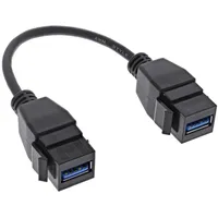 InLine USB 3.2 Gen1 2x Keystone Adapterkabel, 2x USB
