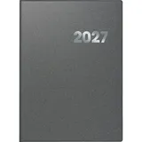 Brunnen Buchkalender 789 A4 1 Tag/Seite Kunststoff-Einband Reflection grau